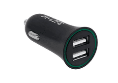 M-Life Polnilec za avto, 2xUSB 2100mA