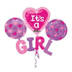 Amscan It's a Girl buket - folija balon