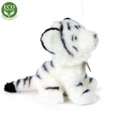 Plišasti beli tiger, ki sedi 18 cm EKOLOŠKO PRIJAZNO