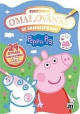 Jiri Models Peppa Pig - Oblikovana pobarvanka z nalepkami