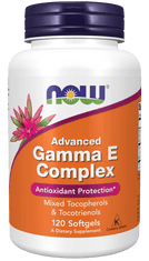 NOW Foods Advanced Gamma E Complex (kompleks vitamina E), 120 kapsul