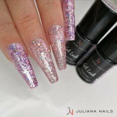 Juliana Nails Gel Lak Diamond Glitter Selfless vijolična roza bleščeča No.576 6ml