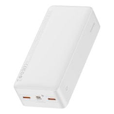 slomart baseus bipow fast charge power bank 30000mah 20w bela (overseas edition) + usb-a - micro usb 0,25m kabel bela (ppbd050402)