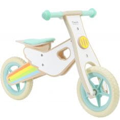 Classic world  Leseno otroško kolo za tek na smučeh s tihimi kolesi Rainbow