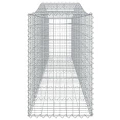 Vidaxl Obokane gabion košare 5 kosov 400x50x80/100 cm cinkano železo