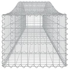 Vidaxl Obokane gabion košare 10 kosi 400x50x40/60 cm pocinkano železo