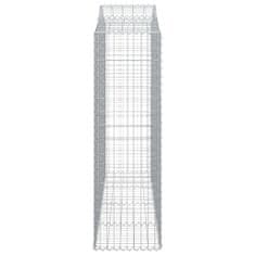 Vidaxl Obokane gabion košare 5 kosov 200x50x160/180cm pocinkano železo