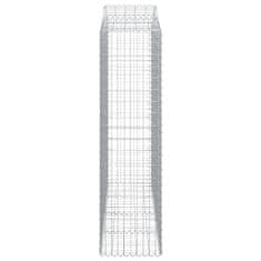 Vidaxl Obokane gabion košare 4 kosi 200x50x180/200 cm pocinkano železo