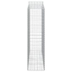 Vidaxl Obokane gabion košare 6 kosov 200x50x180/200cm pocinkano železo