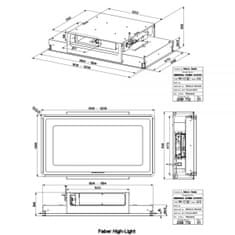 Faber High-Light BX Matt KL A91/2 kuhinjska napa