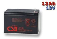 CSB Nadomestna baterija 12V - 12Ah GP12120 F2 - združljiva z RBC4/6
