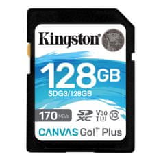 Kingston Canvas Go Plus/SDXC/128GB/UHS-I U3/razred 10