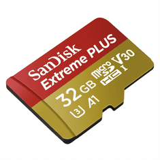 SanDisk Extreme Plus micro SDHC 32 GB 95 MB/s A1 Class 10 UHS-I V30, adapter