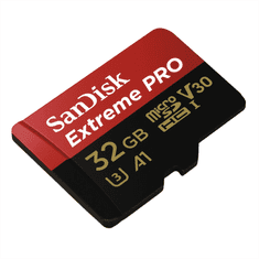 SanDisk Extreme Pro microSDHC 32 GB 100 MB/s A1 Class 10 UHS-I V30, adapter