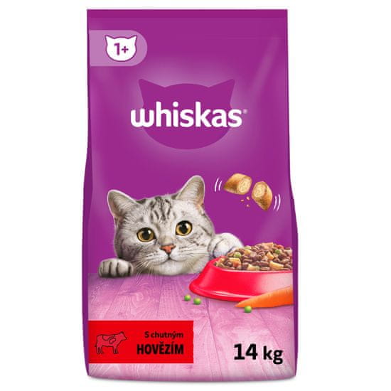 Whiskas blazinice govedina, 14 kg