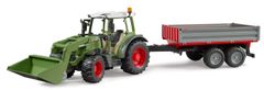 Bruder 2182 Traktor Fendt Vario 211 traktorjem z nakladalnikom