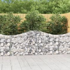 Vidaxl Obokane gabion košare 20 kosov 200x30x80/100 cm cinkano železo