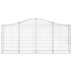 Vidaxl Obokane gabion košare 7 kosov 200x30x80/100 cm cinkano železo