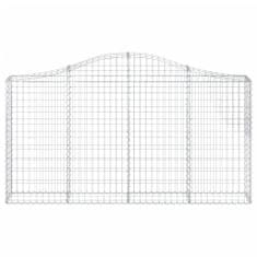 Vidaxl Obokane gabion košare 7 kosov 200x30x100/120cm pocinkano železo