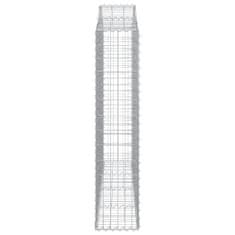 Vidaxl Obokane gabion košare 6 kosov 200x30x140/160cm pocinkano železo