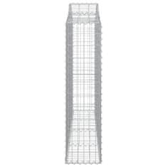 Vidaxl Obokane gabion košare 5 kosov 200x30x120/140cm pocinkano železo