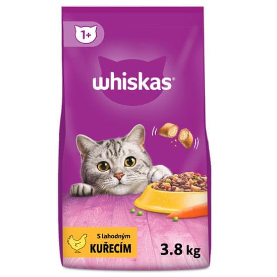 Whiskas blazinice s piščancem, 3,8 kg