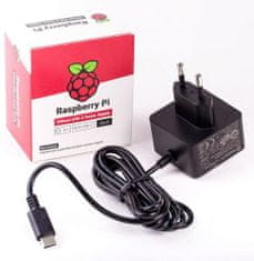 RASPBERRY Napajanje napajalnik 3A za Rpi 4, črn