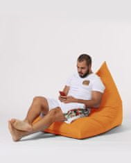 Atelier Del Sofa Vrtna vreča Bean Bag, piramida Big Bed Pouf - oranžna