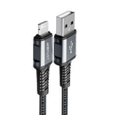 slomart acefast kabel mfi usb - lightning 1.2m, 2.4a (c1-02 deep space grey)