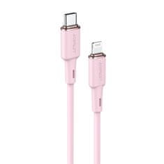 slomart acefast mfi usb tip c - lightning kabel 1,2 m, 30 W, 3a roza (c2-01 roza)