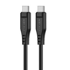 slomart acefast usb tipa c - kabel usb tipa c 1,2m, 60w (20v/3a) črn (c3-03 black)