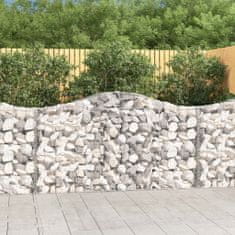 Vidaxl Obokane gabion košare 7 kosov 200x30x100/120cm pocinkano železo