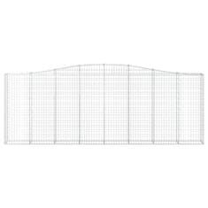 Vidaxl Obokane gabion košare 6 kosov 400x30x140/160cm pocinkano železo