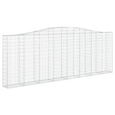 Vidaxl Obokane gabion košare 3 kosi 400x30x140/160 cm pocinkano železo