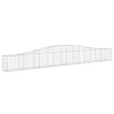 Vidaxl Obokane gabion košare 3 kosi 400x30x40/60 cm pocinkano železo