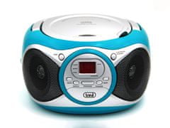 Trevi CD 512 Boombox radijski in CD predvajalnik, FM Radio, AUX, LCD zaslon, antena, moder