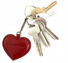 Peterson Usnjen obesek za ključe v obliki srca