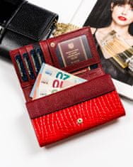 Peterson Lakirana denarnica z elegantnim kroko vzorcem