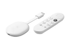 CHROMECAST 4 HD multimedijski center, Full HD, Google TV + Assistant, daljinec, glasovno upravljanje