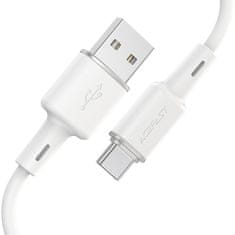 AceFast Kabel USB - USB-C 3A 1,2 m olivno zelen