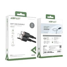 AceFast Kabel USB - USB-C 3A 1,2 m črn