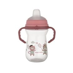 Canpol babies BONJOUR PARIS FirstCup skodelica s silikonskim pitnikom, 150 ml, roza