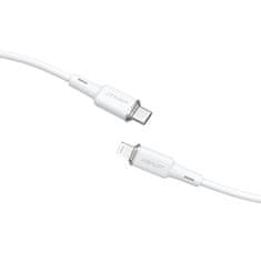 slomart acefast mfi usb kabel tipa c - lightning 1,2 m, 30 W, 3a, bel (c2-01 white)