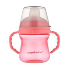 Canpol babies FirstCup skodelica s silikonskim pitnikom, 150 ml, roza