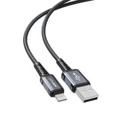 slomart acefast kabel mfi usb - lightning 1.2m, 2.4a (c1-02 deep space grey)