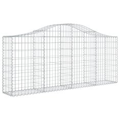 Vidaxl Obokane gabion košare 3 kosi 200x30x80/100 cm pocinkano železo