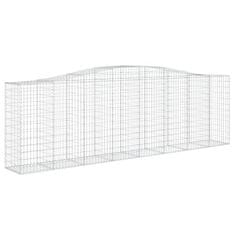 Vidaxl Obokane gabion košare 20kosa 400x50x120/140 cm pocinkano železo