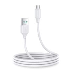 slomart joyroom kabel usb-a - micro usb 480mb/s 2.4a 1m bela (s-um018a9)