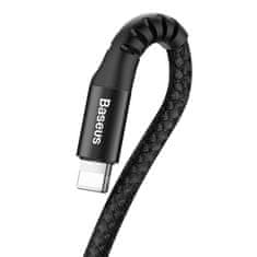 BASEUS Kabel za Iphone spomladi USB - Lightning Fish Eye 1m črn