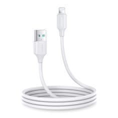 slomart joyroom polnilni / podatkovni kabel usb - lightning 2.4a 1m bela (s-ul012a9)